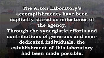 Bureau of Fire Protection Arson Laboratory Section