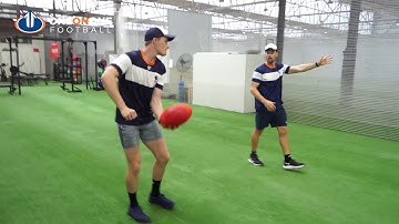 AFL  Tips & Tricks: Across Body Handball Drill