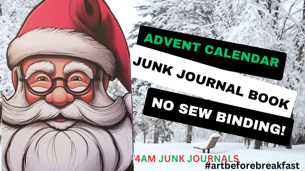Art Before Breakfast Advent Calendar In JJ Book No Sew Binding art-before-breakfast-advent-calendar-in-jj-book-no-sew-binding