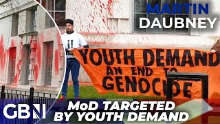 Youth Demand AND Palestine Action VANDALISE Ministry of Defence leading to FIVE arrests | Latest