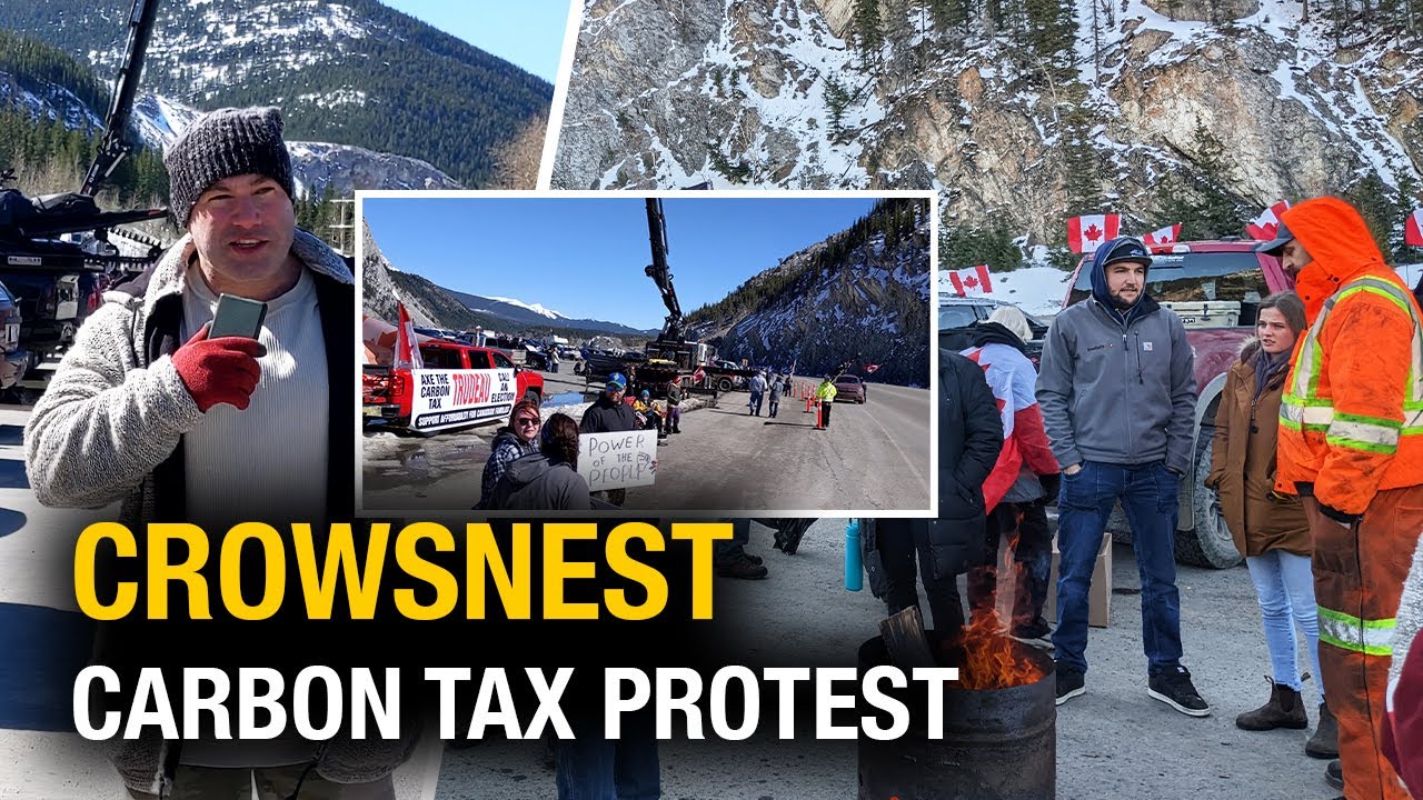 Protesters in Crowsnest, AB, rally against ‘carbon tax’ increase