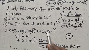 PHYSICS : Acceleration due to Gravity || Harrison J Zulu Tutor ||  Exam Question