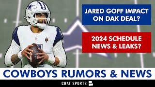 Cowboys Rumors: Dak Prescott Deal Impacted By Jared Goff? 2024 Cowboys Schedule? Christmas Day Game?