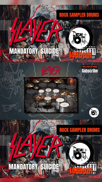 Slayer - Mandatory Suicide (DRUM TRACK) 🥁#slayer #mandatorysuicide #cover #metal #drumtrack