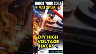 How to Make High Voltage Generator Using TV Flyback Transformer ⚡. #HighVoltage #FlybackTransformer