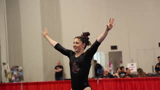 Katie Cross Floor Region 1 Championships 2024 Wildfire Gymnast Level 10