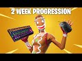 2 WEEK Fortnite Keyboard and Mouse Progression! (TIPS)