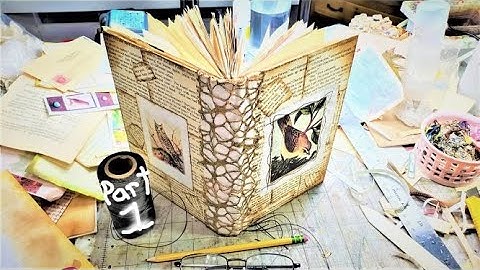 How To Make a Hidden Spine in a Junk Journal Book Cover! Part 1! Tutorial! The Paper Outpost! :)
