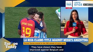 Spaniards take to the streets to celebrate football World Cup title