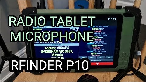 Rfinder P10 , Radio TABLET- Speaker MIC & Zello
