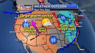 Staying mild and dry through the weekend; More clouds and turning windy