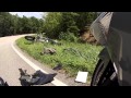 Motorcycle crash on camera! (vtx1300 rider eats it!)