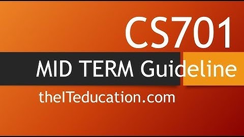 cs701 QA mid Term preparetion