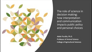 The role of science in decision making