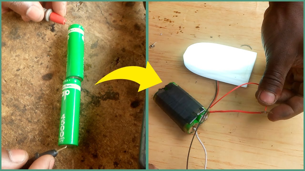How to diy make a 6volts lithium ion battery.