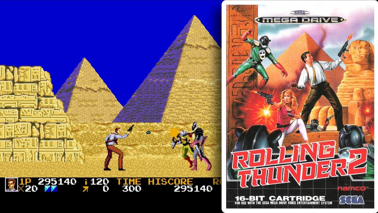 Jeu Sega Megadrive Rolling Thunder 2 - Occasion Très Bon état, Boîte Et Instructions Incluses