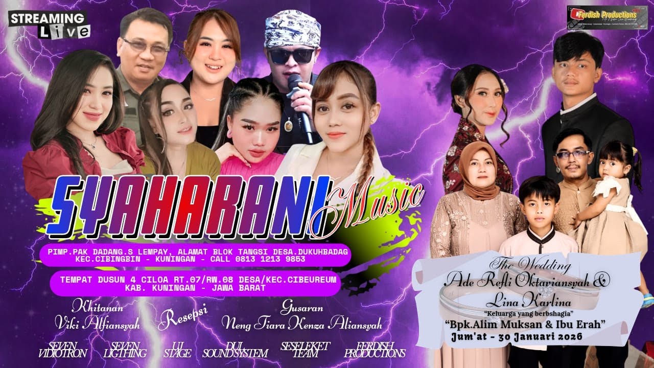 🔴LIVE SYAHARANI MUSIC ENTERTAINMENT | CIBEUREUM, 30/01/26 [SIANG]