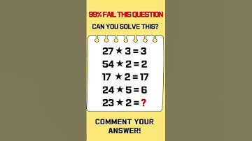 99% Fail This Math Quiz! Can You Solve It? #mathchallenge #braintest  #mathquiz