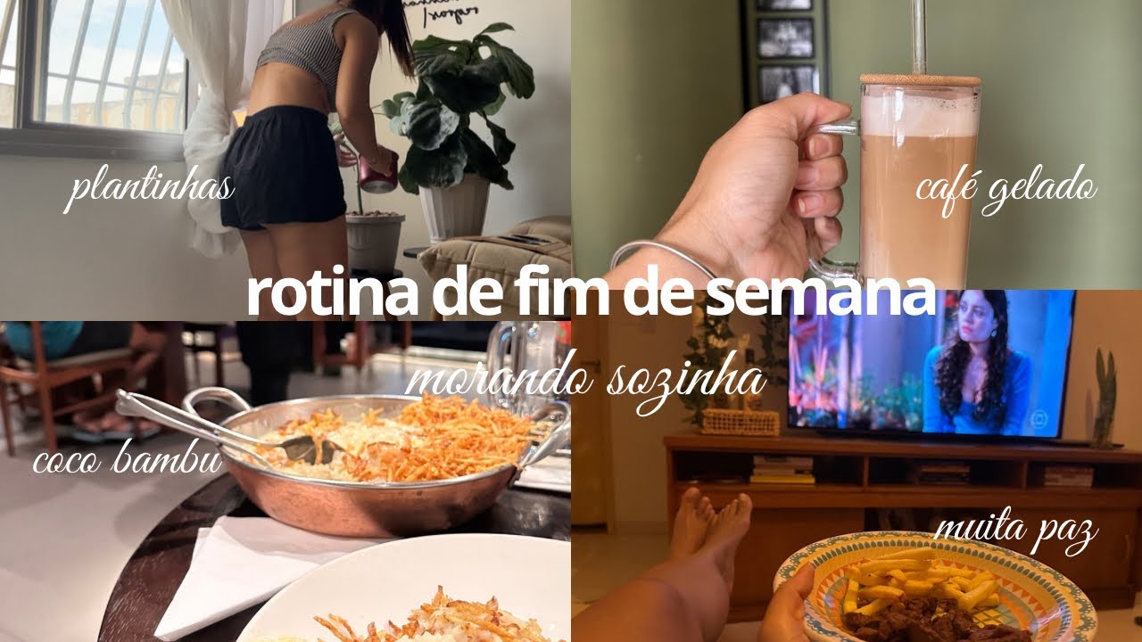 Rotina de final de semana - MORANDO SOZINHA 
