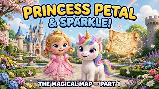 Princess Petal & Sparkle the Unicorn! 🦄✨ The Magical Map | Part 1 | Kids Adventure Story