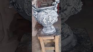 Вазы из бетона.