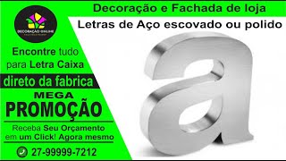Letras Caixas Em Aço Escovado- Guarapari -Es - 27-99999-7212 Whats-