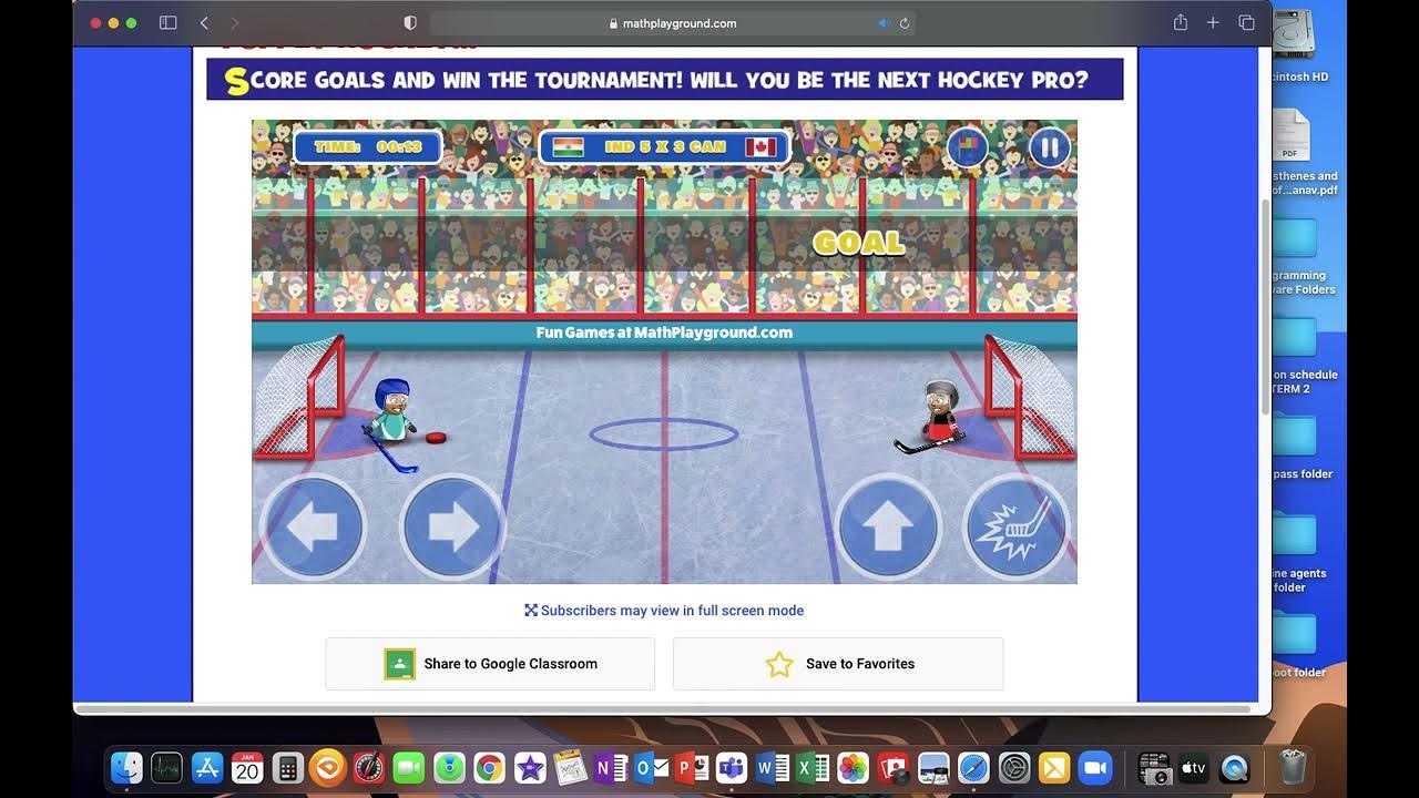 Puppet Hockey Match YouTube