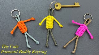 How To Make A Paracord Buddy Keyring Tutorial | Keychain | Paracord Zipper Pull Lanyard Tutorial