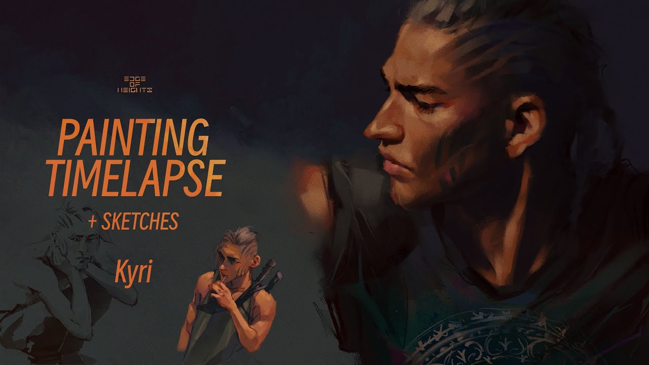 Edge of Heights - OC Kyri - Painting Timelapse & Sketches