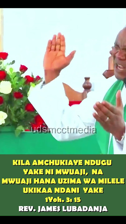 HAKUNA TOFAUTI YA MWUAJI NA MTU ANAYEMCHUKIA NDUGU YAKE. 1YOH. 3: 15. REV. JAMES LUBADANJA.