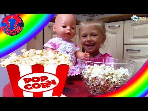 Кукла Беби Бон и Ярослава Видео для девочек Готовим вкусный Попкорн Baby Born Doll