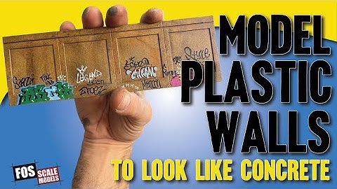 Model Plastic Walls to Look Like Concrete
