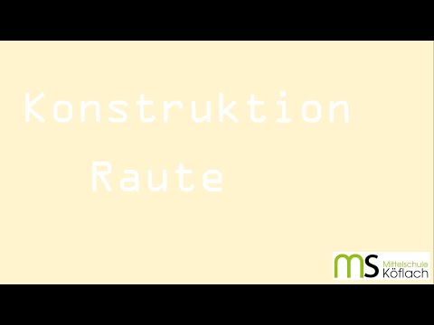 Konstruktion einer Raute