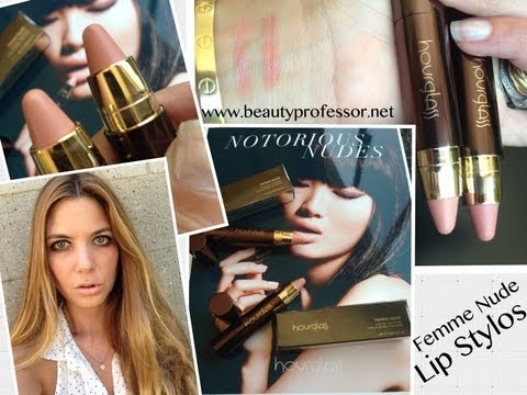 Video: Hourglass Femme Nude Lip Stylo Nude No. 1, Nude No. 2, Nude No. 3 Review