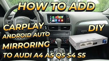 How to Add Wireless CarPlay & Android Auto to Audi A4 A5 Q5 S4 S5 Installation Tutorial AutoABC