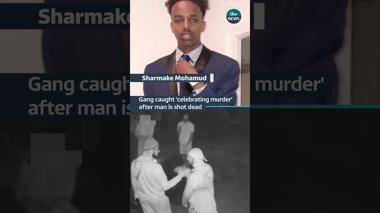 CCTV Footage Appears To Show A North London Gang Celebrating Following Shooting Itvnews
