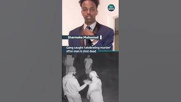 CCTV footage appears to show a north #london gang celebrating following a shooting #itvnews