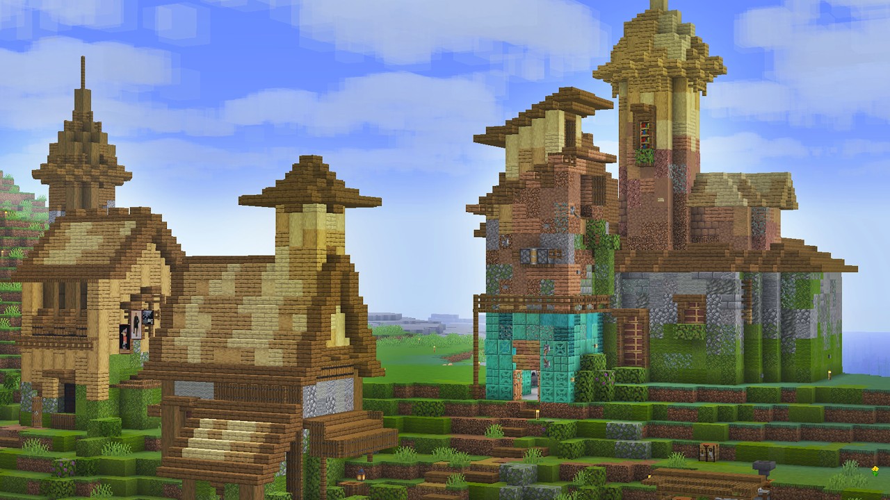 My biggest build so far in Minecraft Survival - YouTube
