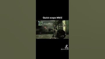 MW3 Quick Scope!!