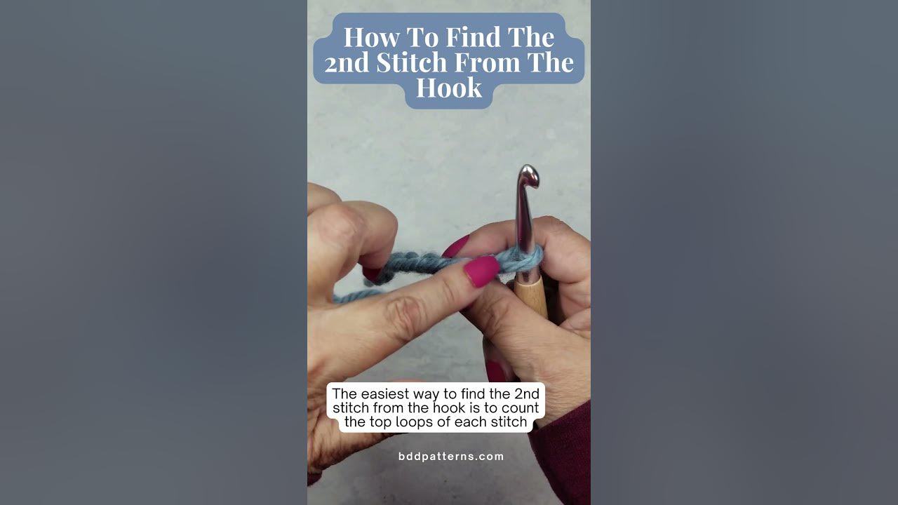 crochet-secrets-how-to-find-the-2nd-stitch-from-the-hook-youtube