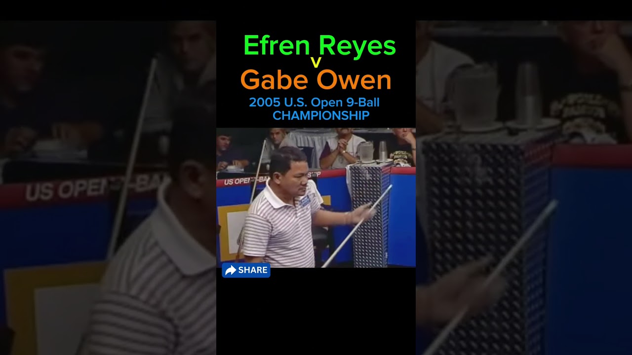 🐯 INTENSE  MANEUVER by Efren Reyes against Gabe Owen