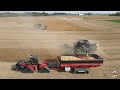 Soybean harvest in northwest ohio with john deere x9  fendt ideal combines