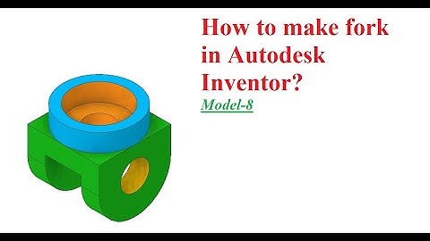 How to make fork in autodesk inventor/autodesk inventor tutorial/#designbeast,#fork,#inventor