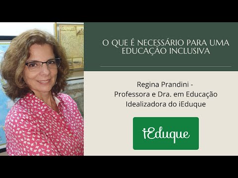 Vídeo: O Que é Necessário Para A Educação