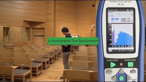 Measuring Reverberation Time : 4. Reverberation Time Measurement
