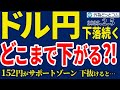 FX解説！ドル円下落が続く。どこまで下がる？152円がサポートゾーンだが、それを下回ると…トランプ関税の余波（今夜のFX予想）2025/2/5　#外為ドキッ