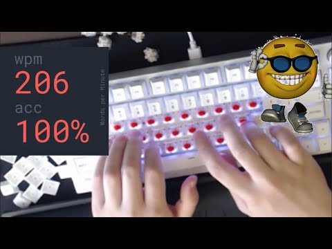 200 WPM MONKEYTYPE... WITHOUT KEYCAPS (COMPILATION)