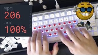 200 WPM MONKEYTYPE... WITHOUT KEYCAPS (COMPILATION)