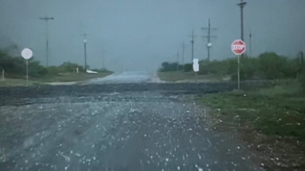 Hail Storm Destroys Storm Chaser’s Car - YouTube