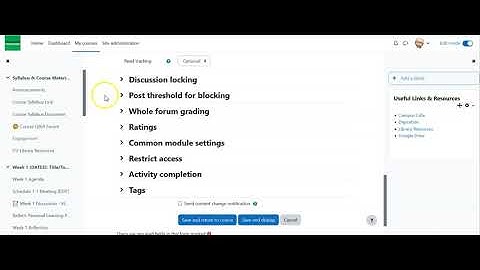 How to Create a Discussion Forum in Moodle 4.0